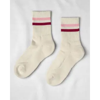 UNIFIED CHAUSSETTES GYM SOCKS - MIXED PINK STRIPE