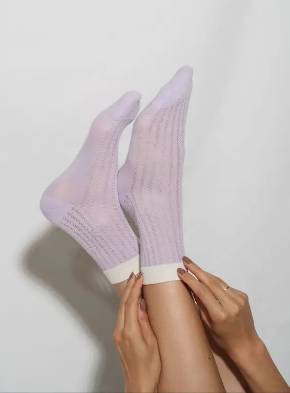 UNIFIED CHAUSSETTES SUNDAYS SOCKS - LAVENDER SOLID