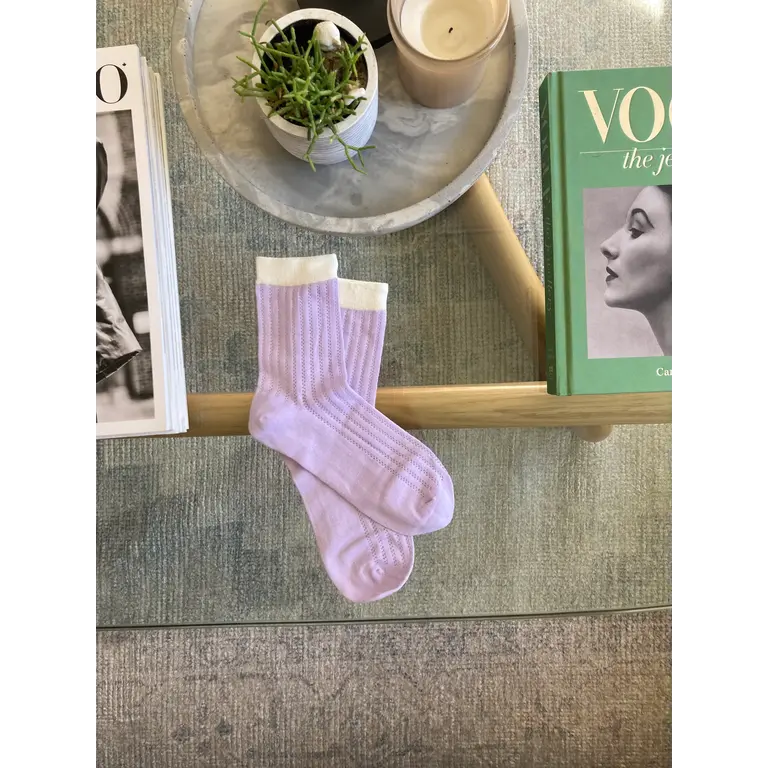 UNIFIED SUNDAYS SOCKS - LAVENDER SOLID
