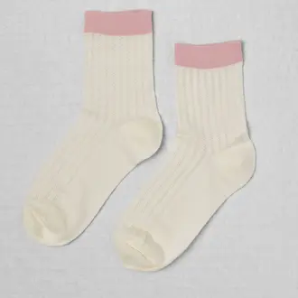 UNIFIED CHAUSSETTES SUNDAYS SOCKS - ROSE STRIPE