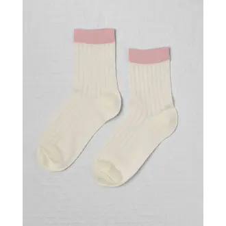 UNIFIED CHAUSSETTES SUNDAYS SOCKS - ROSE STRIPE