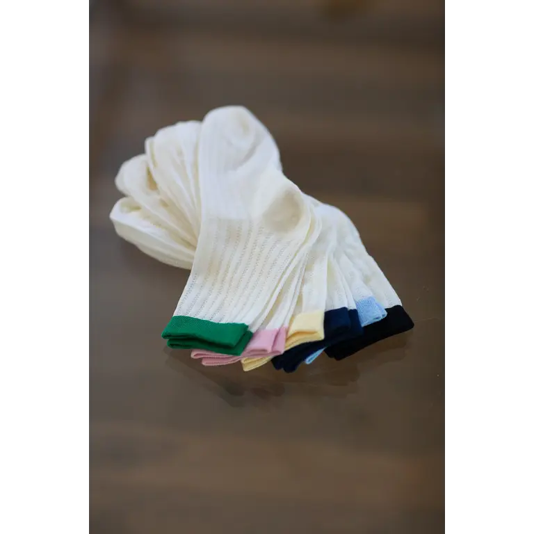 UNIFIED CHAUSSETTES SUNDAYS SOCKS - ROSE STRIPE
