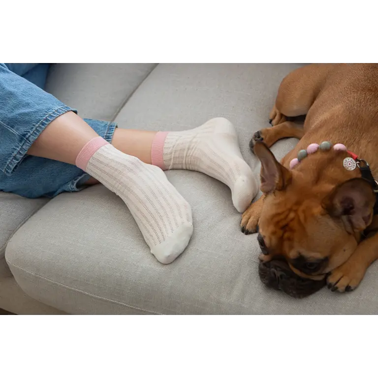 UNIFIED SUNDAYS SOCKS - ROSE STRIPE