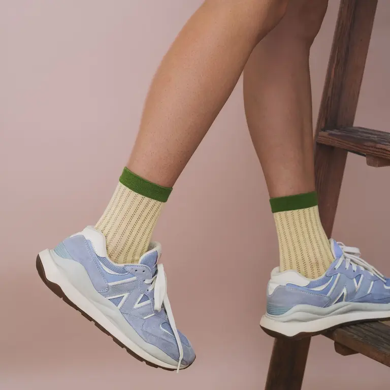 UNIFIED CHAUSSETTES SUNDAYS SOCKS - BLUEBELL STRIPE