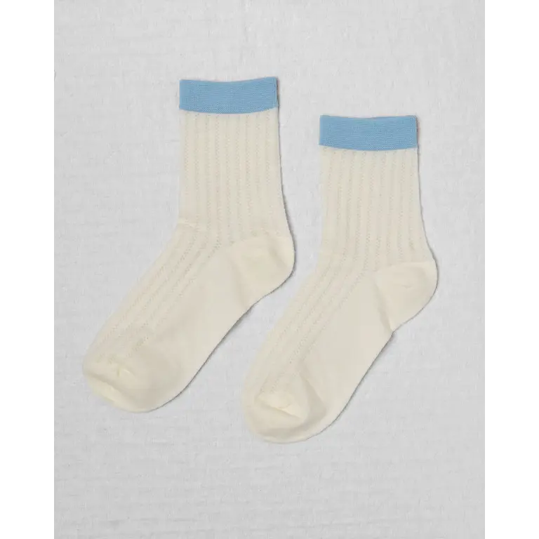 UNIFIED CHAUSSETTES SUNDAYS SOCKS - BLUEBELL STRIPE