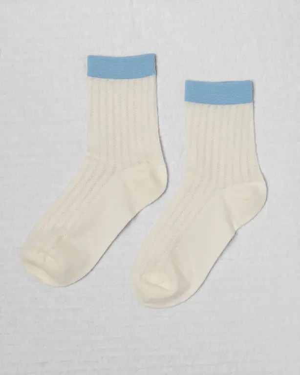 UNIFIED CHAUSSETTES SUNDAYS SOCKS - BLUEBELL STRIPE