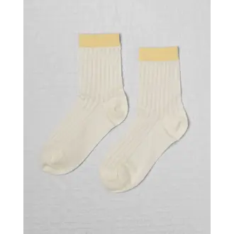 UNIFIED CHAUSSETTES SUNDAYS SOCKS - LEMON STRIPE