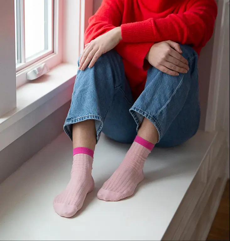 UNIFIED CHAUSSETTES SUNDAYS SOCKS - LEMON STRIPE