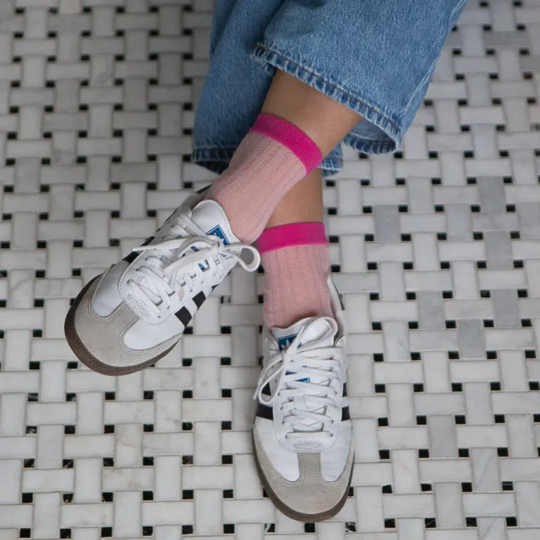 UNIFIED CHAUSSETTES SUNDAYS SOCKS - BUBBLEGUM SOLID