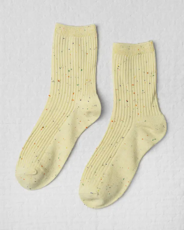 UNIFIED CHAUSSETTES CONFETTI SOCKS - DAFFODIL