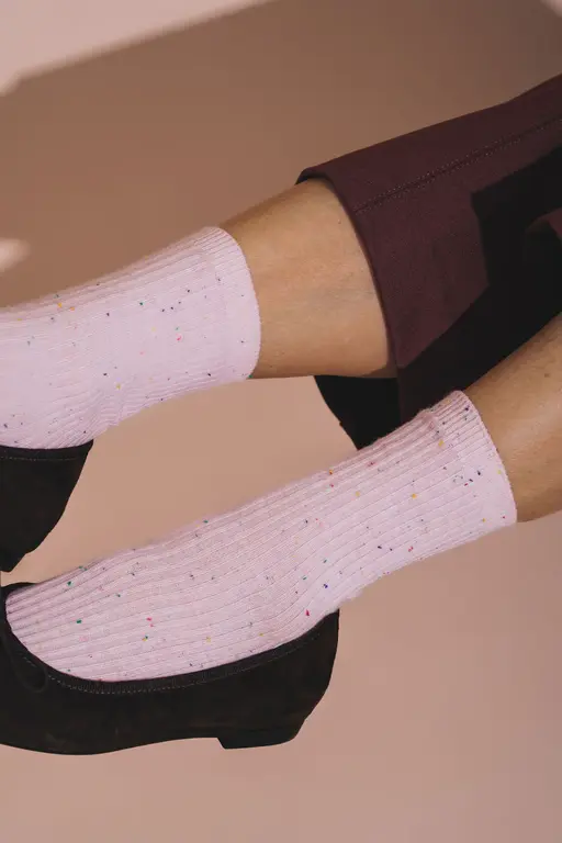 UNIFIED CHAUSSETTES CONFETTI SOCKS - COTTON CANDY