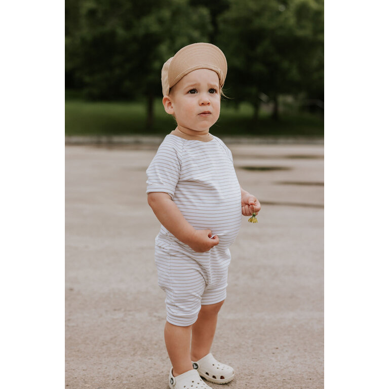 ZAK & ZOÉ ROMPER D'ÉTÉ - LIGNÉ BEIGE