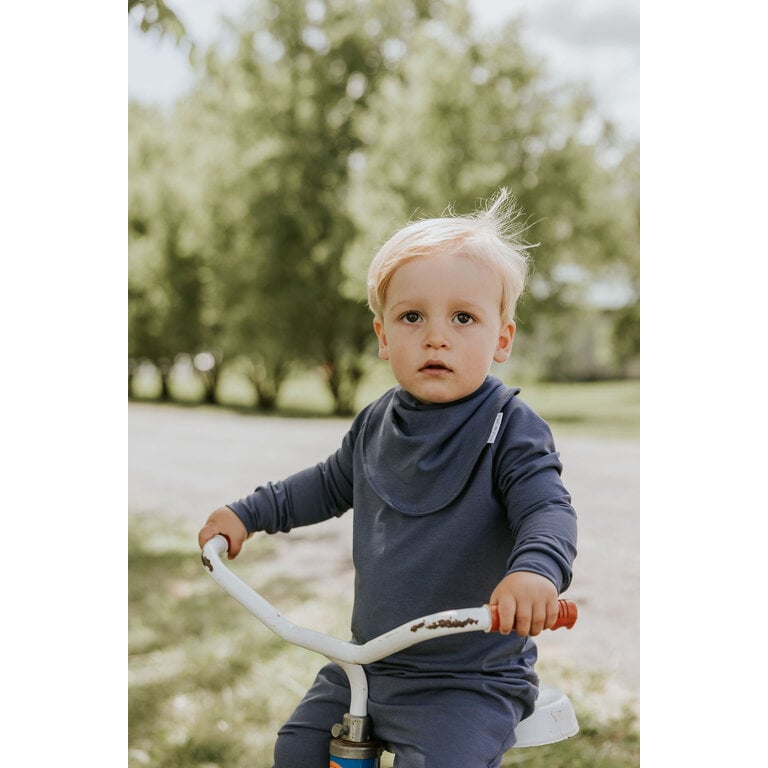 ZAK & ZOÉ DRAPED BIB - FRENCH BLUE