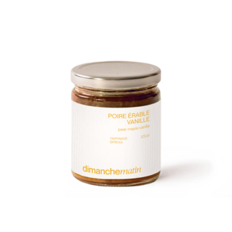 DIMANCHE MATIN DIMANCHE MATIN - TARTINADE - POIRE, ÉRABLE & VANILLE