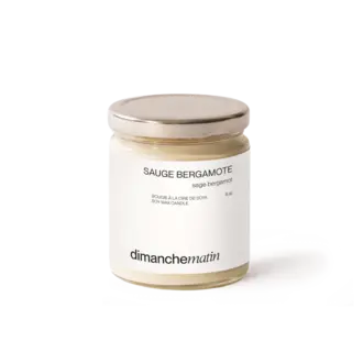 DIMANCHE MATIN CHANDELLE 8 OZ - SAUGE BERGAMOTE