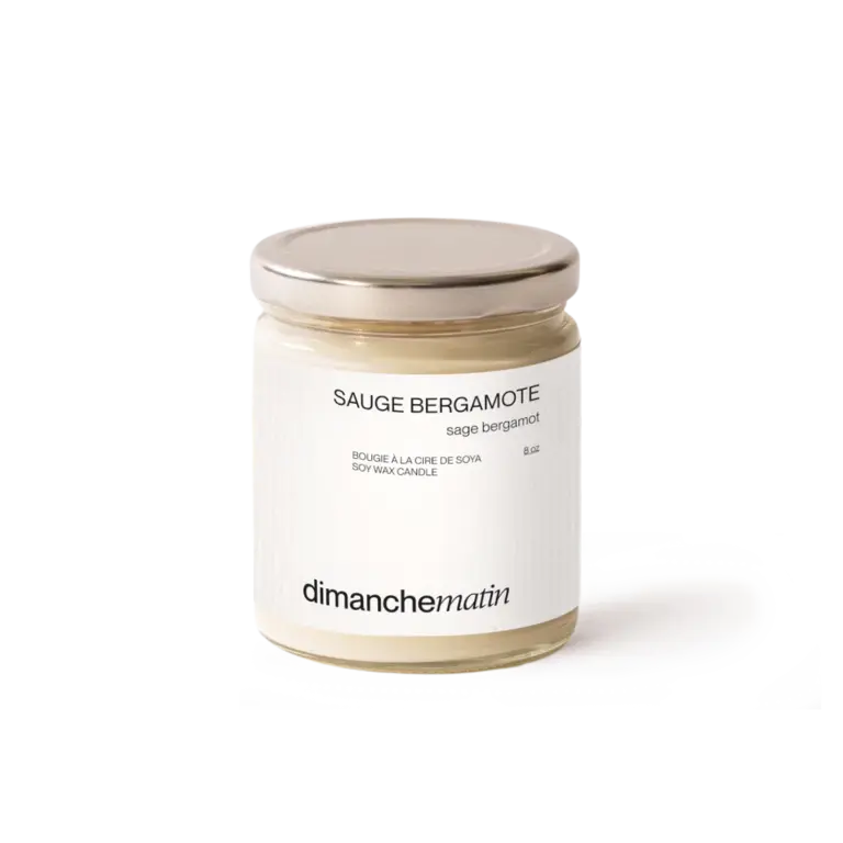 DIMANCHE MATIN DIMANCHE MATIN - CHANDELLE 8 OZ - SAUGE BERGAMOTE