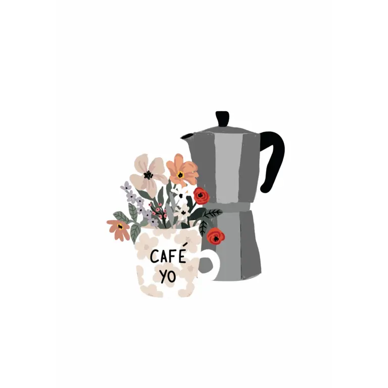 MIMI & AUGUST AFFICHE  (8 X 10) - FLORAL MORNING