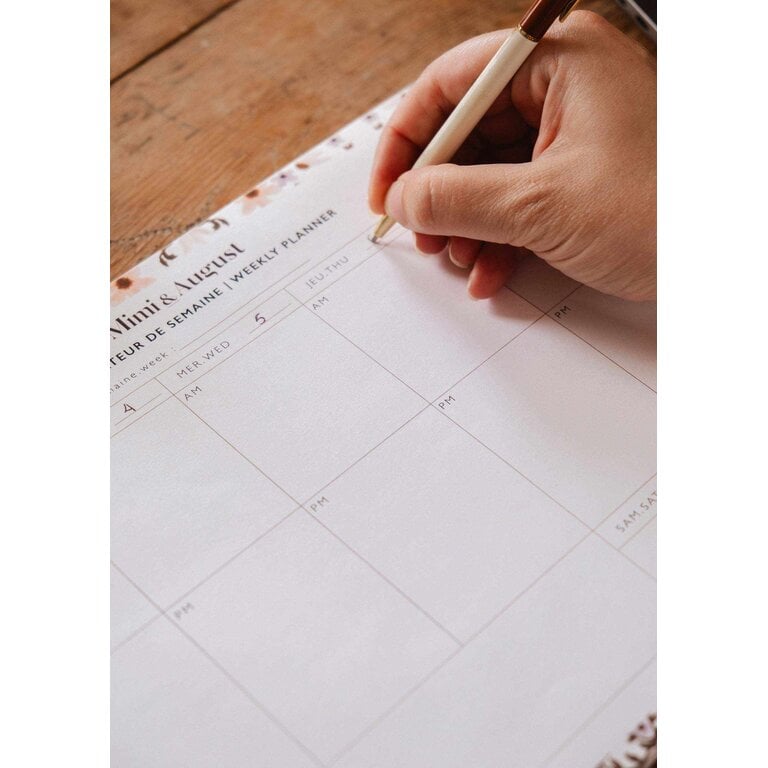 MIMI & AUGUST WEEKLY PLANNER - PETALS