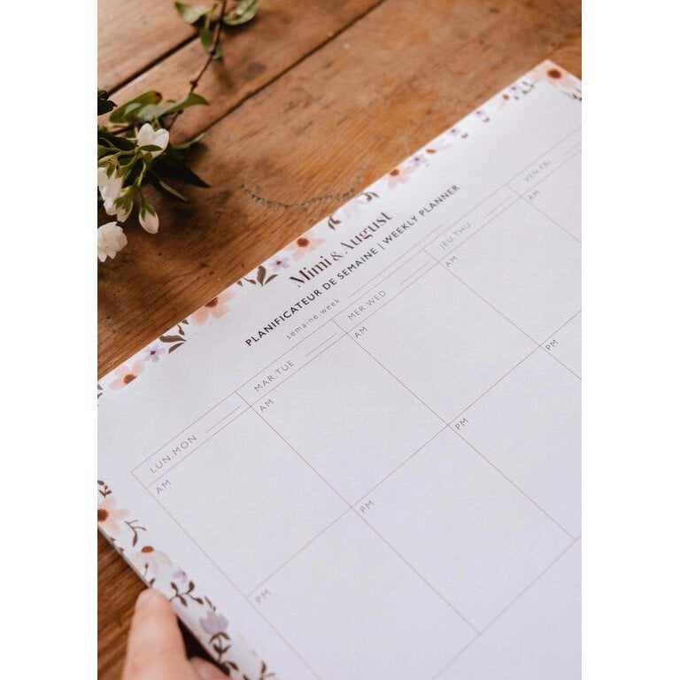 MIMI & AUGUST WEEKLY PLANNER - PETALS