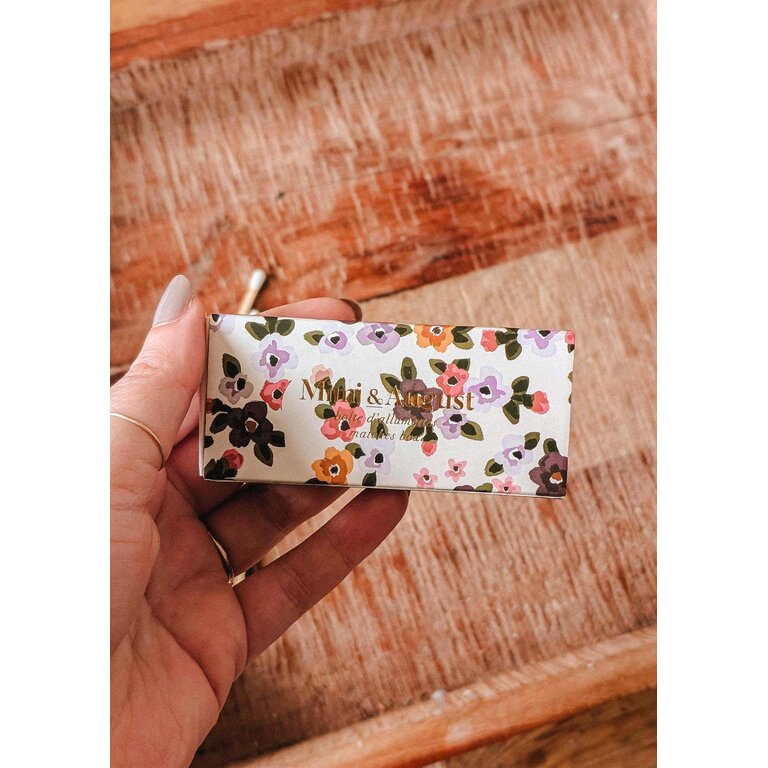 MIMI & AUGUST BOÎTE D'ALLUMETTES FLORAL MIMI - 30 BÂTONNETS