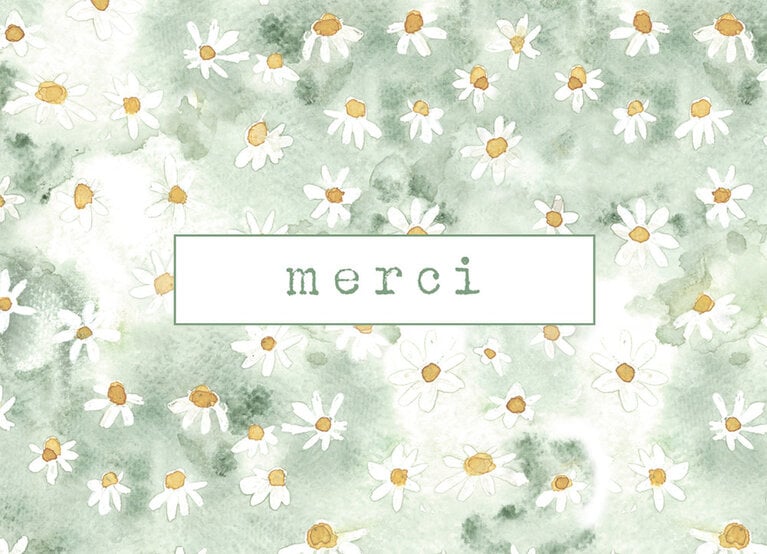 STÉPHANIE RENIÈRE STÉPHANIE RENIÈRE - MINI CARTE DE SOUHAITS - MARGUERITE 1M