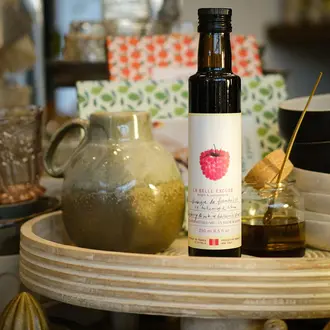 LA BELLE EXCUSE VINAIGRE DE FRAMBOISE ET BALSAMIQUE BLANC