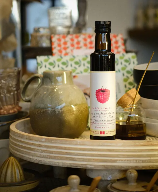 LA BELLE EXCUSE LA BELLE EXCUSE - VINAIGRE DE FRAMBOISE ET BALSAMIQUE BLANC