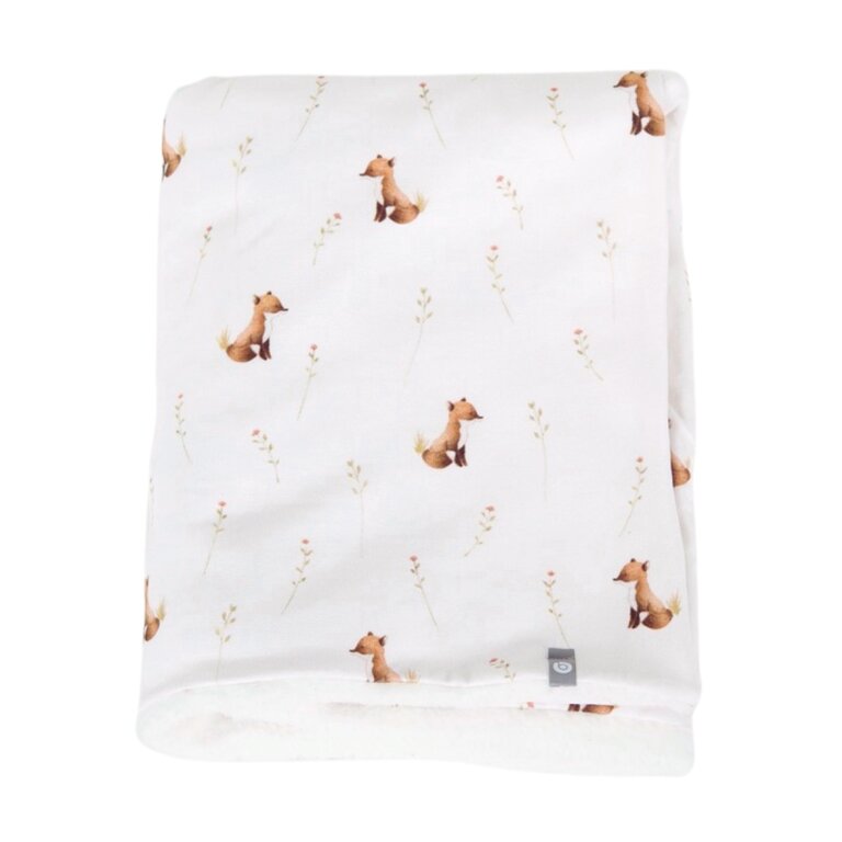 BALUCHON BALUCHON - COUVERTURE FLUFFY + COTON - MOTIFS DE RENARD 1882