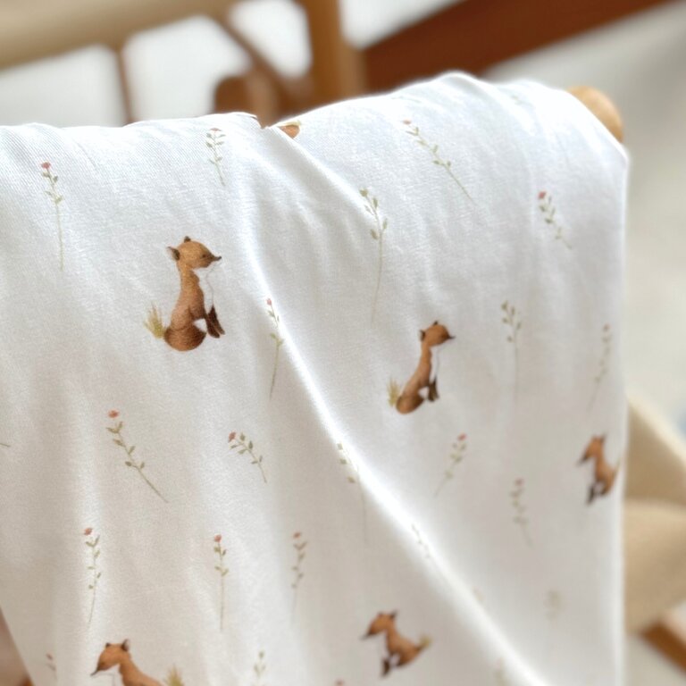 BALUCHON BALUCHON - COUVERTURE FLUFFY + COTON - MOTIFS DE RENARD 1882
