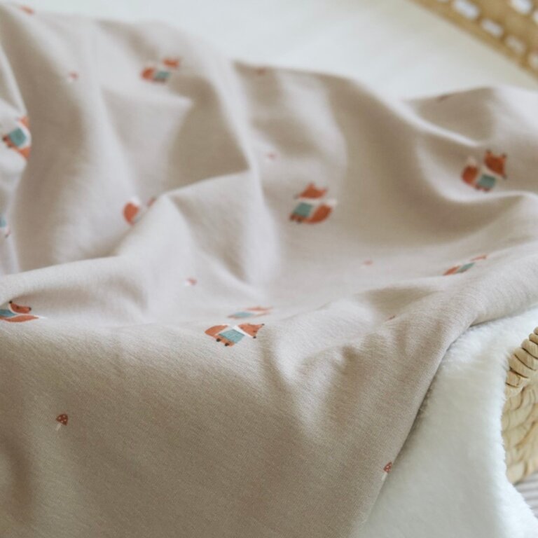 BALUCHON BALUCHON - COUVERTURE FLUFFY + COTON - MOTIFS DE RENARD 1952