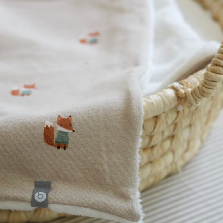 BALUCHON BALUCHON - COUVERTURE FLUFFY + COTON - MOTIFS DE RENARD 1952