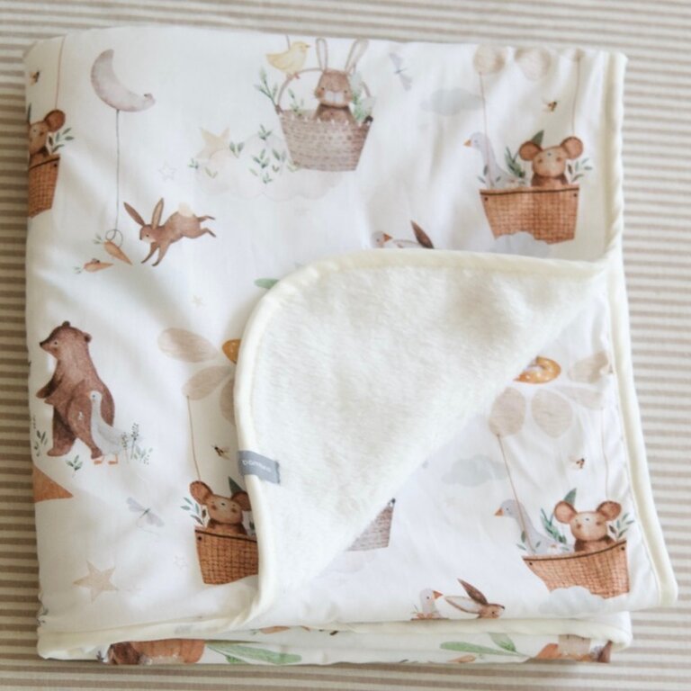 BALUCHON COUVERTURE FLUFFY + COTON - ANIMAUX 1944
