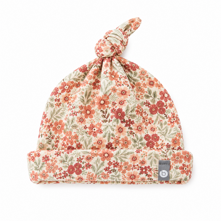 BALUCHON BONNET NOUVEAU-NÉ (0-3 MOIS) - FLEURI 1886
