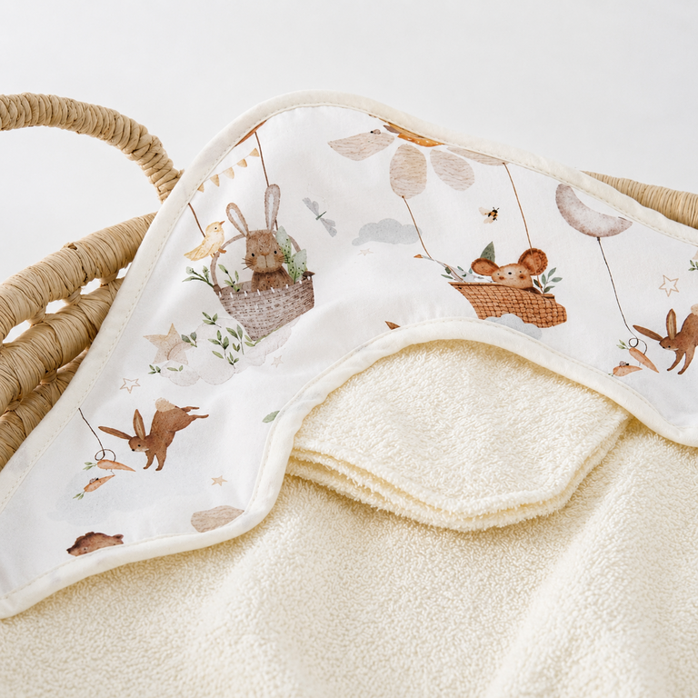 BALUCHON SERVIETTE DE BAIN - ANIMAUX 1944