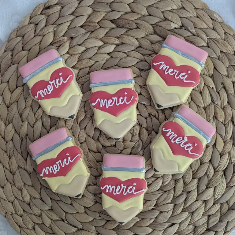 LA DENT SUCRÉEE BISCUIT -  CRAYON MERCI