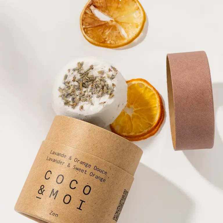 COCO & MOI BOMBE DE BAIN - LAVANDE & ORANGE DOUCE
