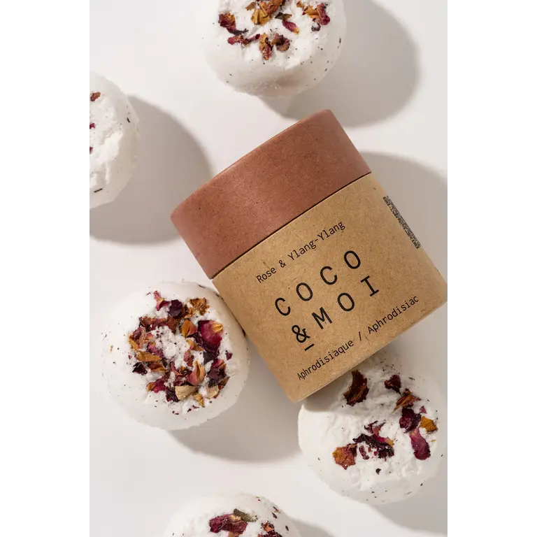 COCO & MOI BATH BOMB - ROSE & YLANG YLANG