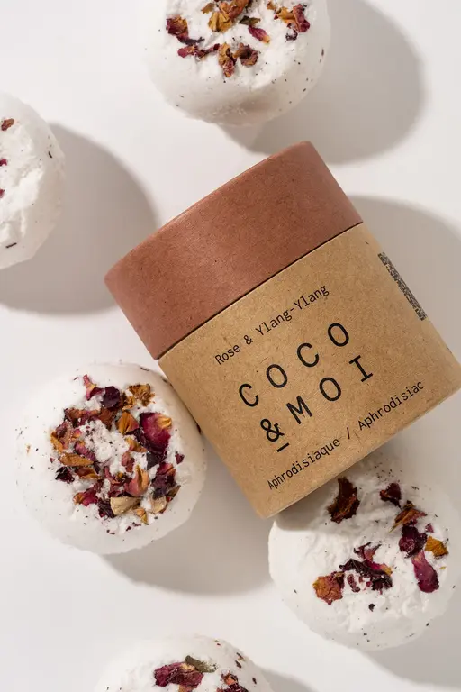 COCO & MOI COCO & MOI - BOMBE DE BAIN - ROSE & YLANG YLANG