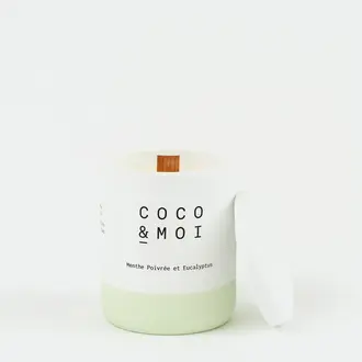 COCO & MOI BOUGIE 320g - MENTHE POIVRÉE & EUCALYPTUS