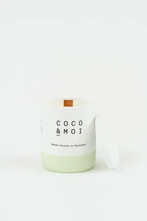 COCO & MOI COCO & MOI - BOUGIE 320g - MENTHE POIVRÉE & EUCALYPTUS