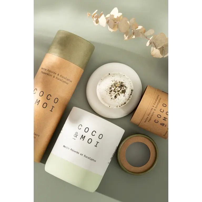 COCO & MOI CANDLE 320g - PEPPERMINT & EUCALYPTUS