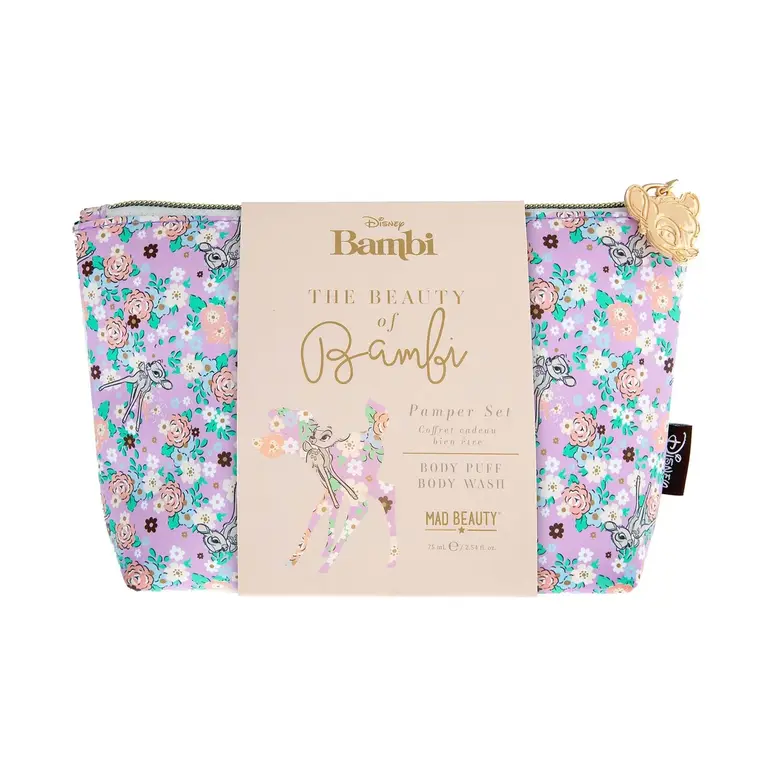 MAD BEAUTY COFFRET GEL DE DOUCHE ET HOUPETTE - BAMBI