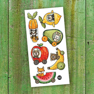 PICO TATOO TATOUAGES TEMPORAIRES - LES VÉHICULES FRUITÉS