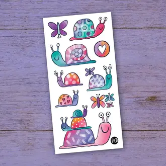 PICO TATOO TATOUAGES TEMPORAIRES -  MARGOT L'ESCARGOT ET SES AMIES