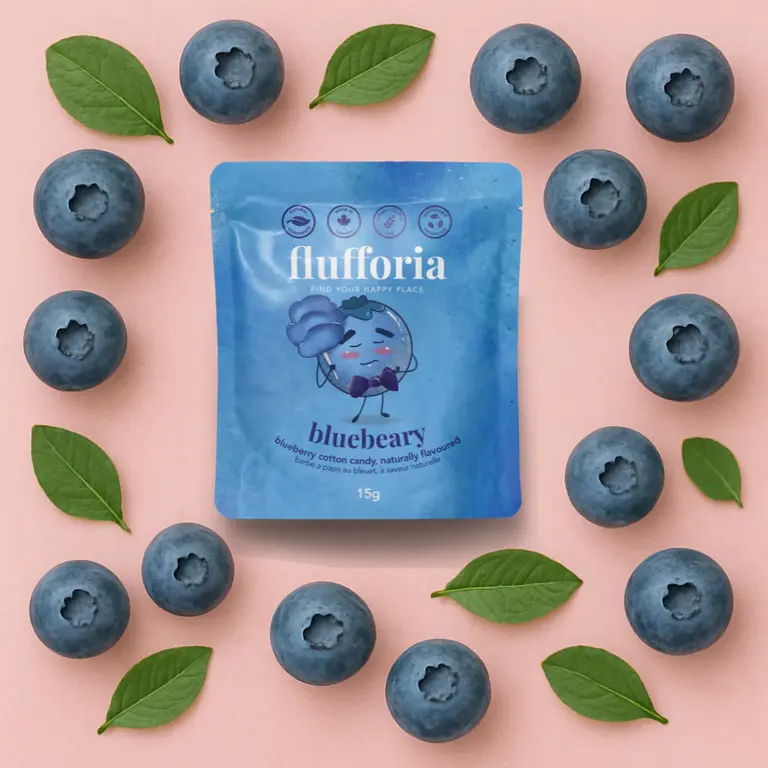 FLUFFORIA SACHET DE BARBE À PAPA - BLEUET
