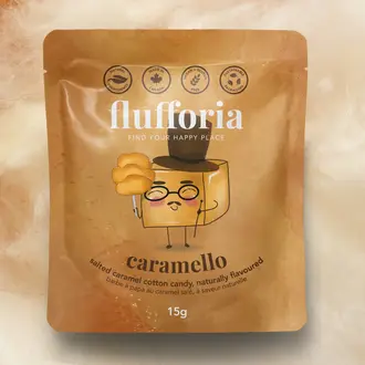 FLUFFORIA SACHET DE BARBE À PAPA - CARAMEL SALÉ