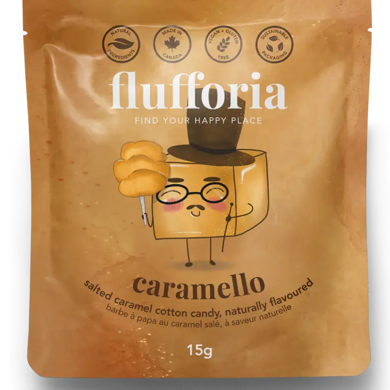 FLUFFORIA SACHET DE BARBE À PAPA - CARAMEL SALÉ
