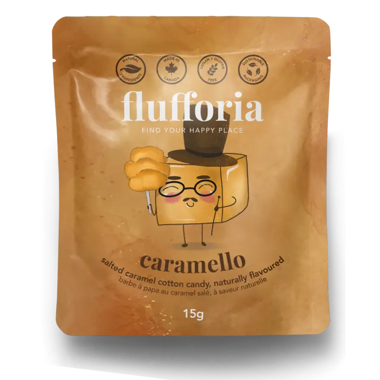 FLUFFORIA SACHET DE BARBE À PAPA - CARAMEL SALÉ