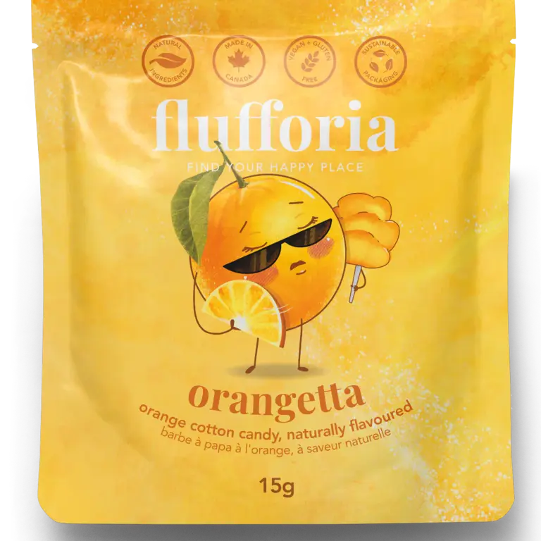 FLUFFORIA SACHET DE BARBE À PAPA - ORANGE