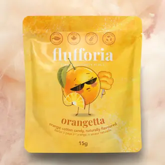 FLUFFORIA SACHET DE BARBE À PAPA - ORANGE